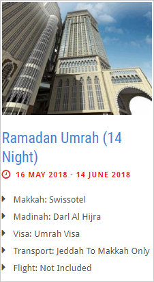 14 Nights Ramadan Umrah package